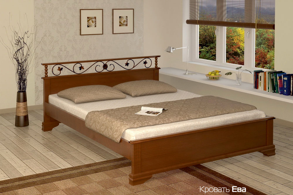 Кровать "Ева"-2 с ковкой