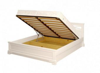 Кровать с подъемным механизмом "Лира" белая